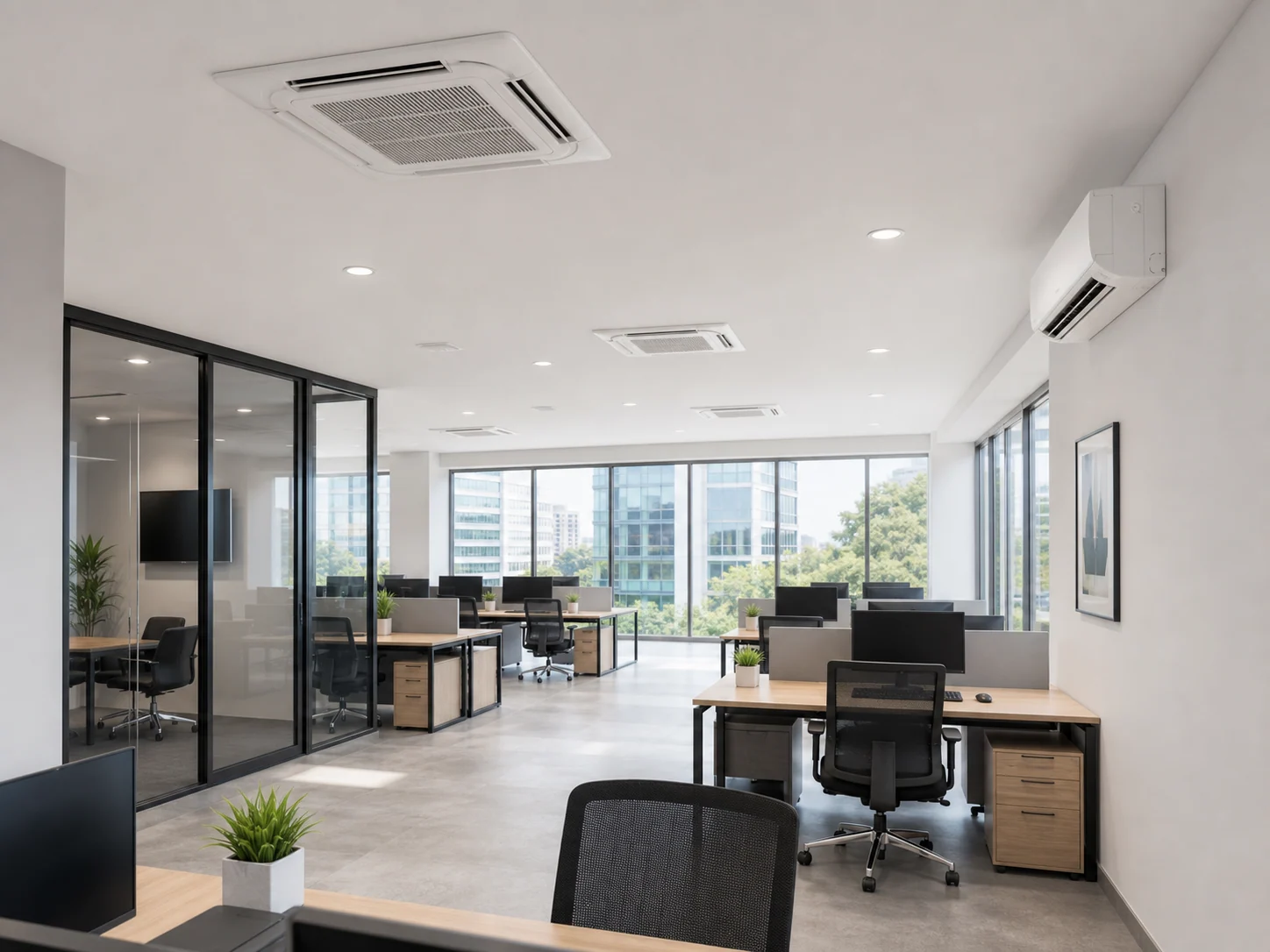 Climatizacion de oficina terminada