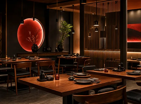 Interior elegante del restaurante